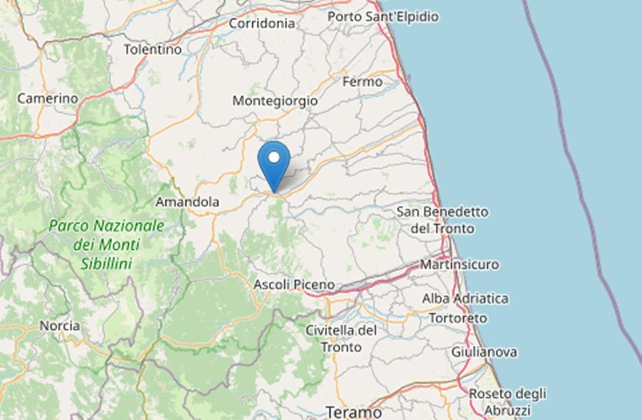 Terremoto nelle Marche, magnitudo 3.9