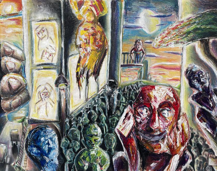 Opera realizzata da Claudio Dettori studente della quinta B del liceo artistico “Filippo Figari” di Sassari