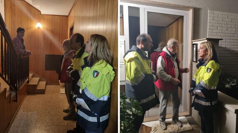 
	L'evacazuone a Montemurlo: a destra il sindaco avverte i cittadini

