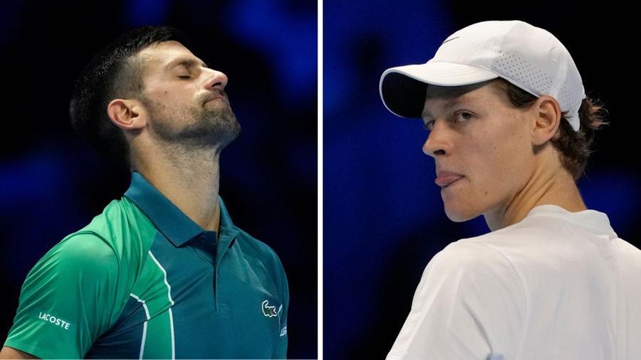 
	A sinistra Novak Djokovic, a destra Janik Sinner&nbsp;


