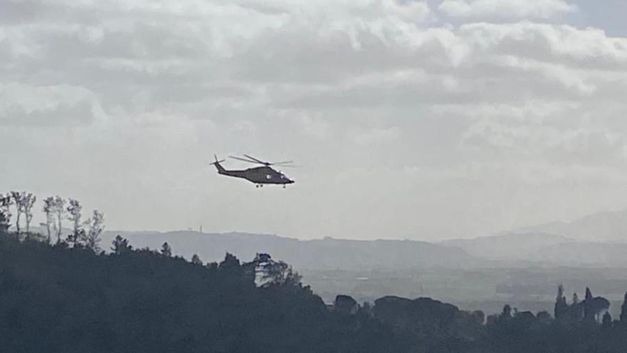 
	L'elisoccorso in volo da Pontedera direzione Firenze&nbsp;

