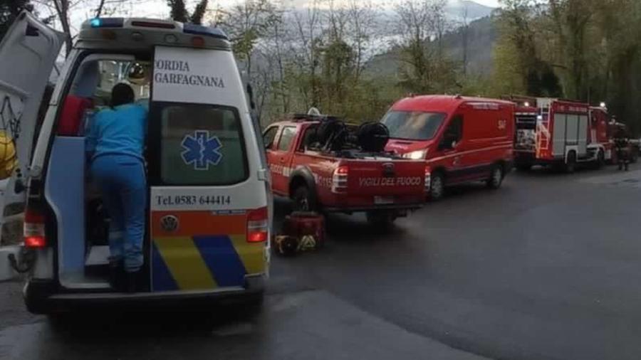 
	I soccorsi sul luogo dell'incidente (Foto vigili del fuoco)

