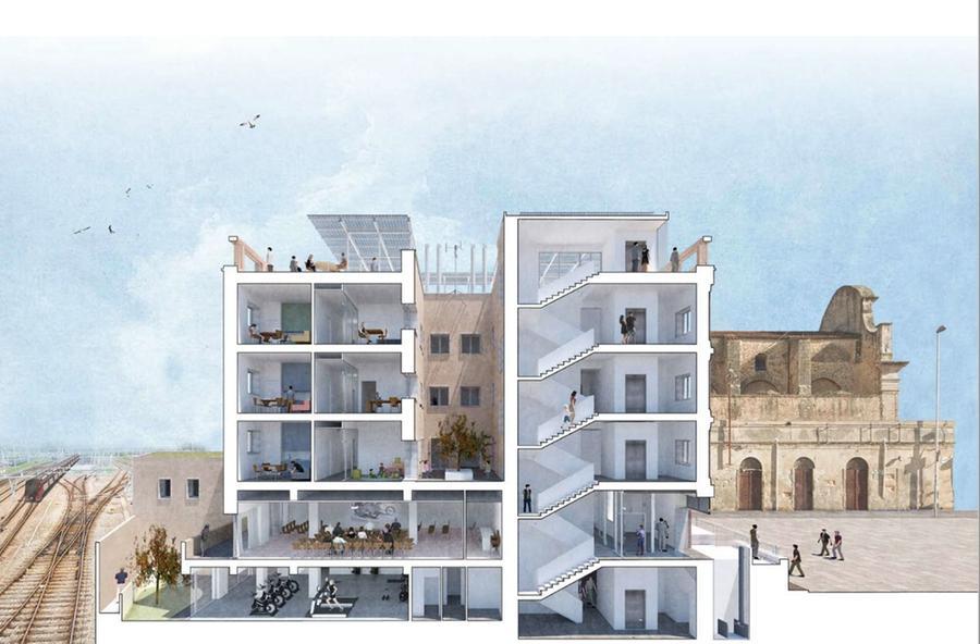 Sassari il rendering del progetto dell'ex Turritania