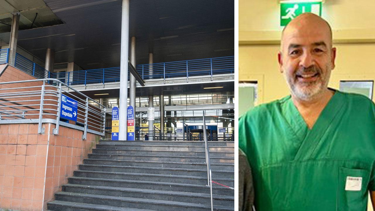 Il dottor Nicola Mumoli (foto da Facebook) e l'ospedale Versilia