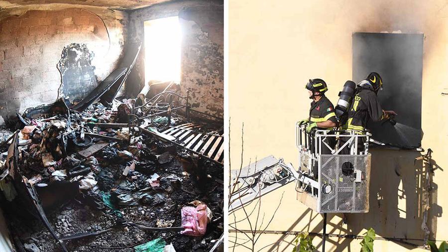 
	Carrara: uno degli appartamenti devastati (foto Claudio Cuffaro)

