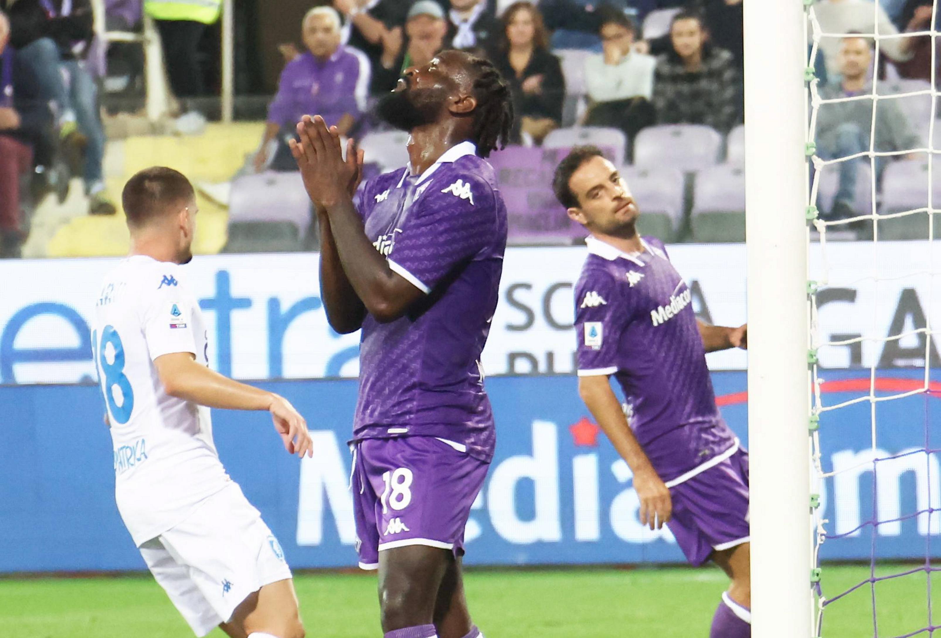 M'Bala Nzola dopo aver fallito un gol