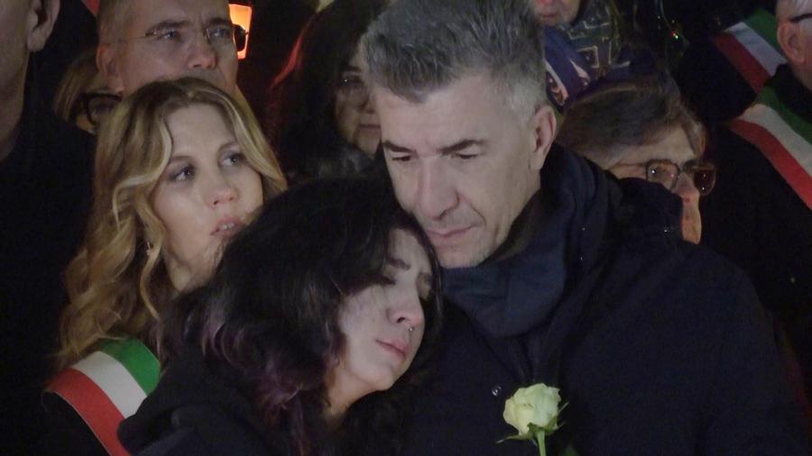 
	Il padre di Giulia, Gino Cecchettin&nbsp;e la sorella della 22enne

