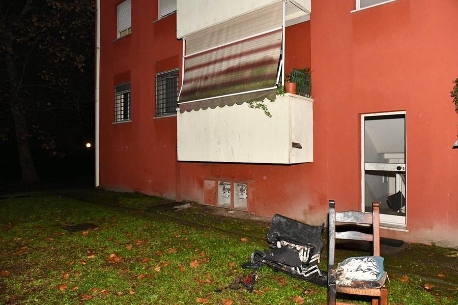 
	La palazzina in cui &egrave; scoppiato l'incendio (foto Sernacchioli)

