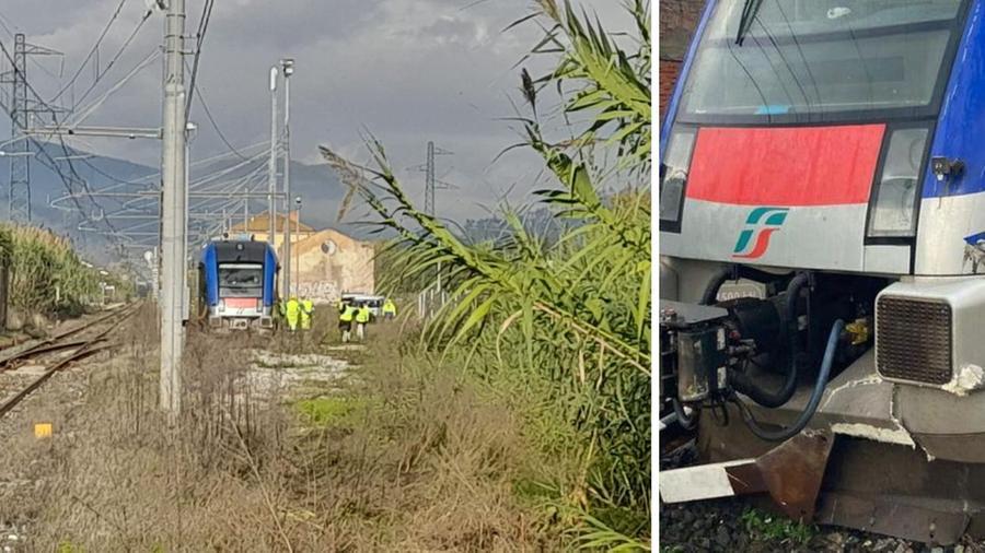 Pisa: il treno che ha urtato il respingente