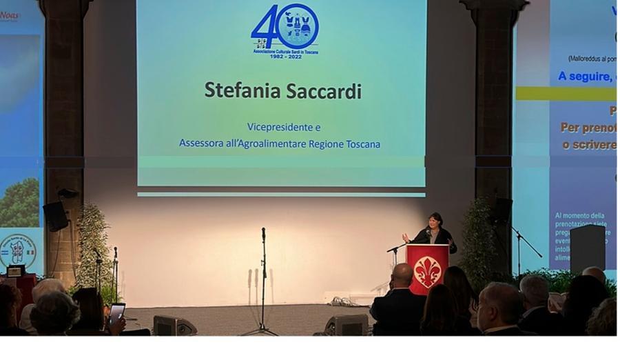 
	Un momento dell'intervento di Stefania Saccardi (foto di&nbsp;Alma de Silvestro)

