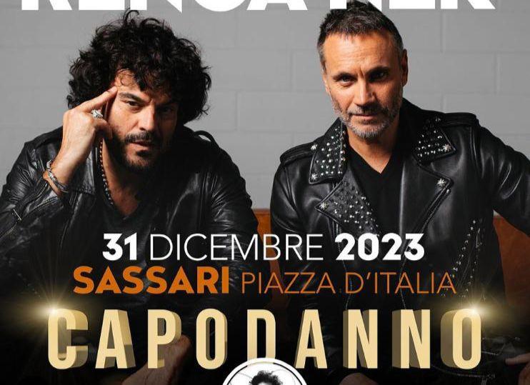 Capodanno a Sassari: Nek e Renga sul palco di piazza d’Italia