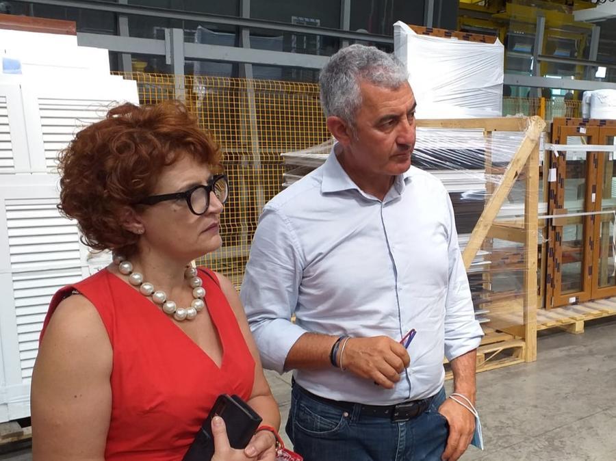 
	L'ex vice sindaca Giovanna Caria con il primo cittadino Mario Conoci

