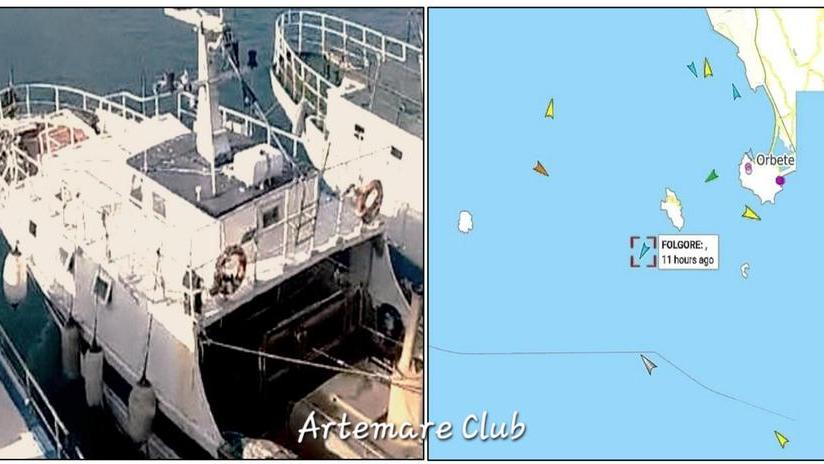 Isola del Giglio: peschereccio affonda nella notte, equipaggio salvato dalla guardia costiera