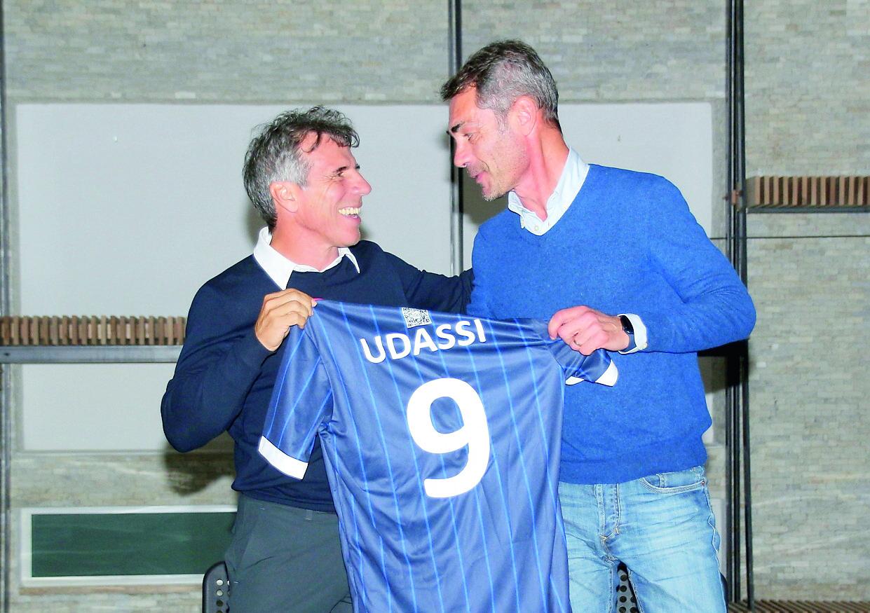 Gianfranco Zola e Stefano Udassi (foto Ivan Nuvoli)