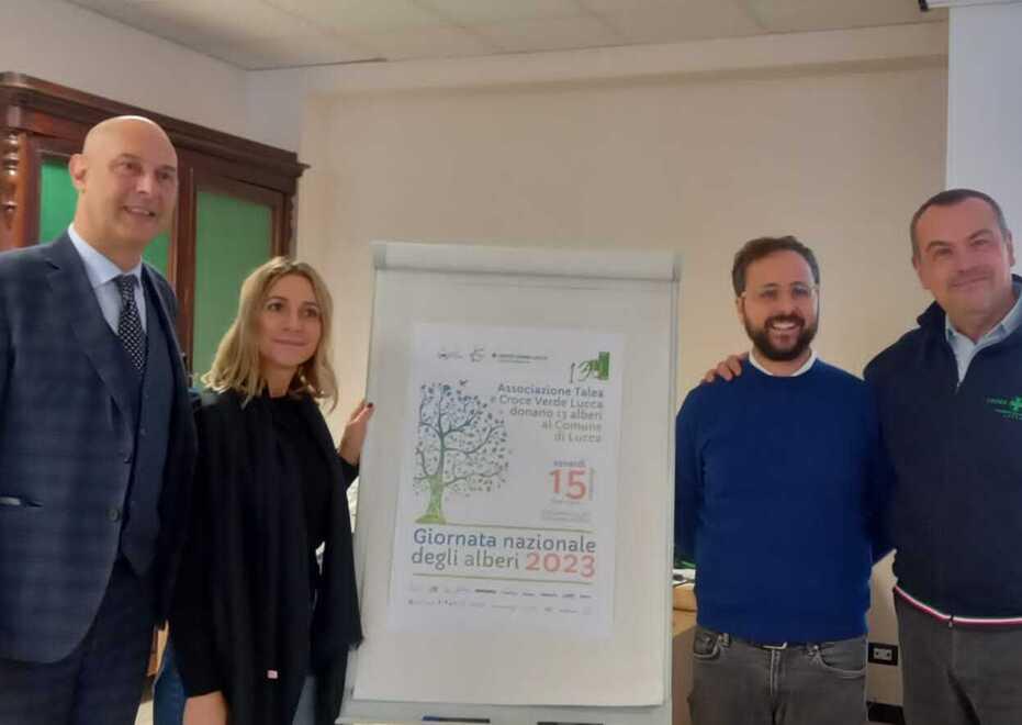 Lucca, dalla Croce Verde al Comune tredici tigli per migliorare l’aria<br>
