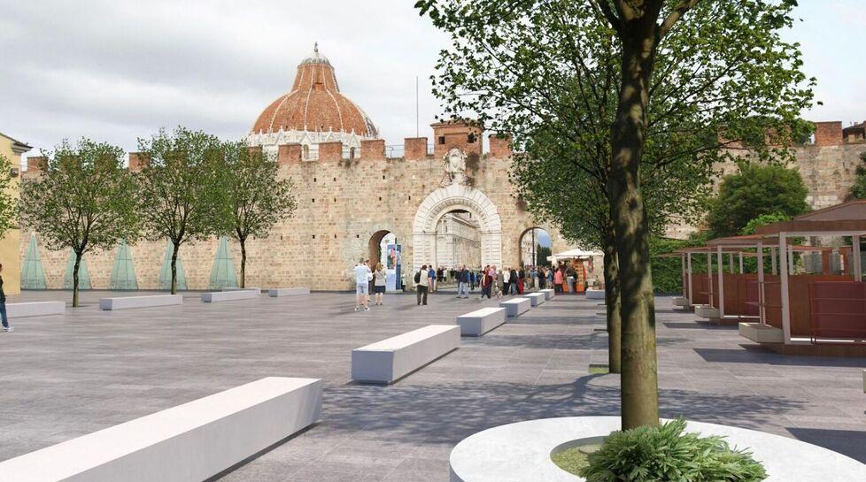 Piazza Manin al termine dei lavori