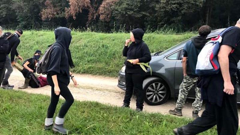 Foto diffusa dal movimento anticaccia