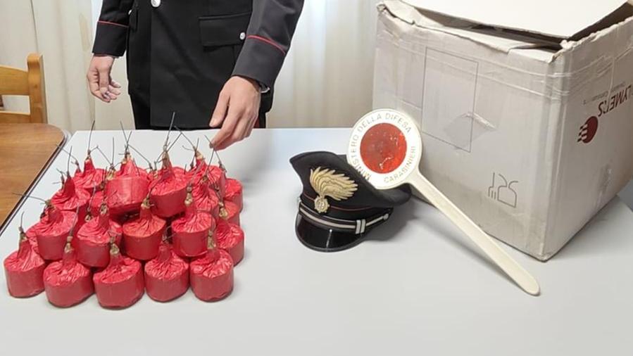 Prato, i carabinieri sequestrano 444 botti illegali e un etto di droga