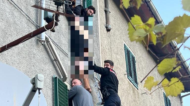 L'intervento dei carabinieri a Cantagallo