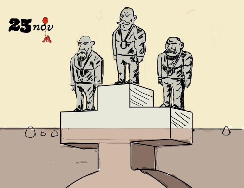 Il disegno è di Giulia Russo che è anche l’autrice dell'articolo sulla Giornata internazionale contro la violenza sulle donne