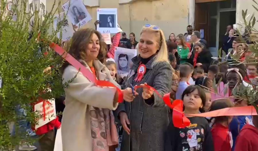 Sassari, nasce la piazzetta della legalità: un angolo verde dedicato anche a Giulia