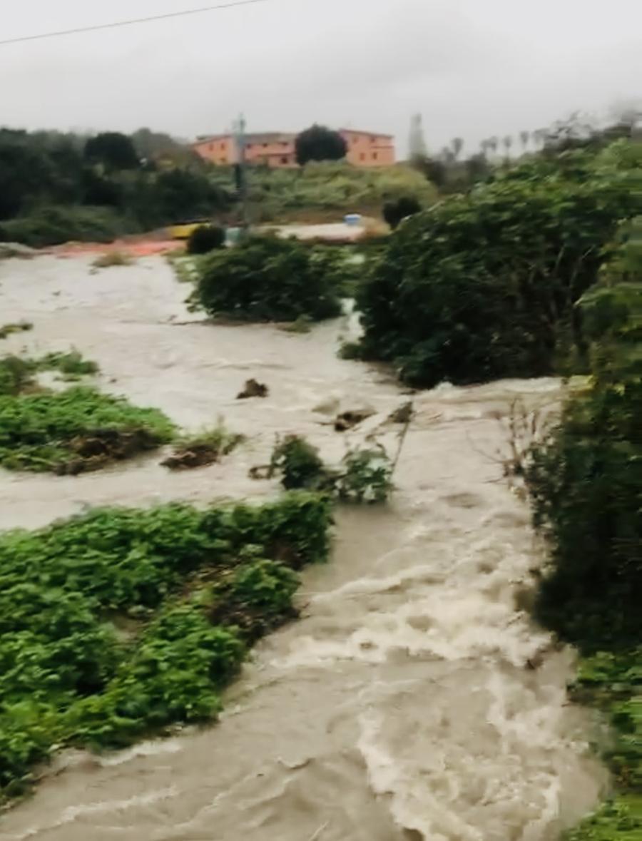 
	Il rio Sant'Orsola tracimato in una giornata di pioggia

