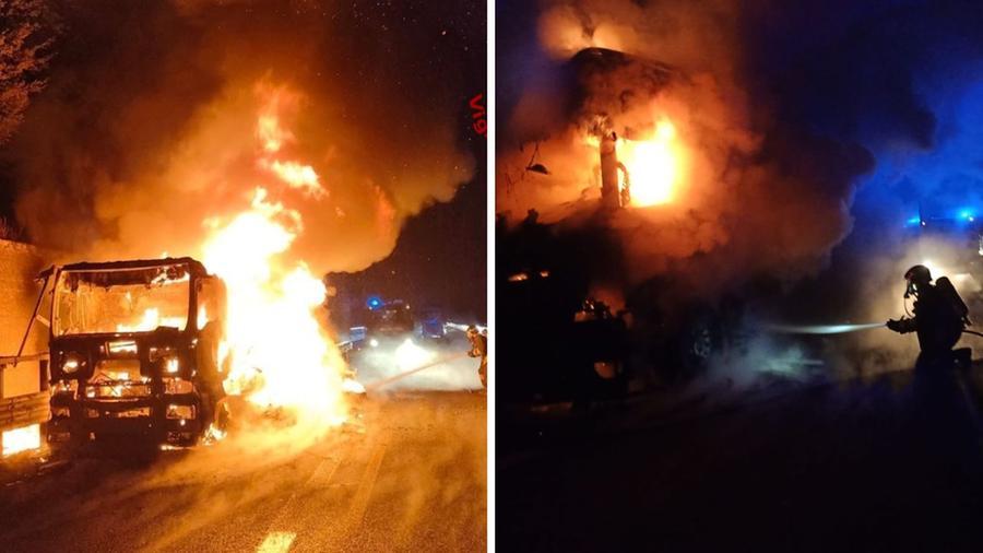 
	A sinistra l'incendio del 28 novembre e a destra quello del 24

