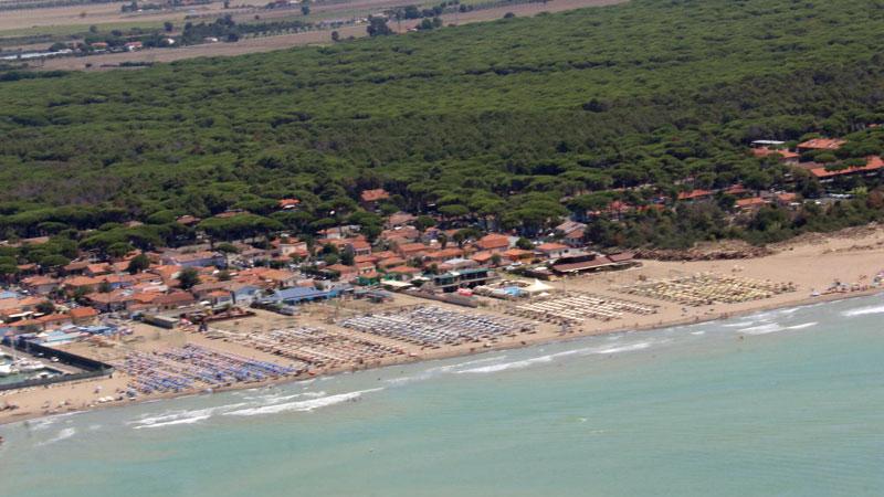 La zona a sinistra del San Rocco a Marina di Grosseto oggetto dell’esproprio reclamato (foto Enzo Russo)