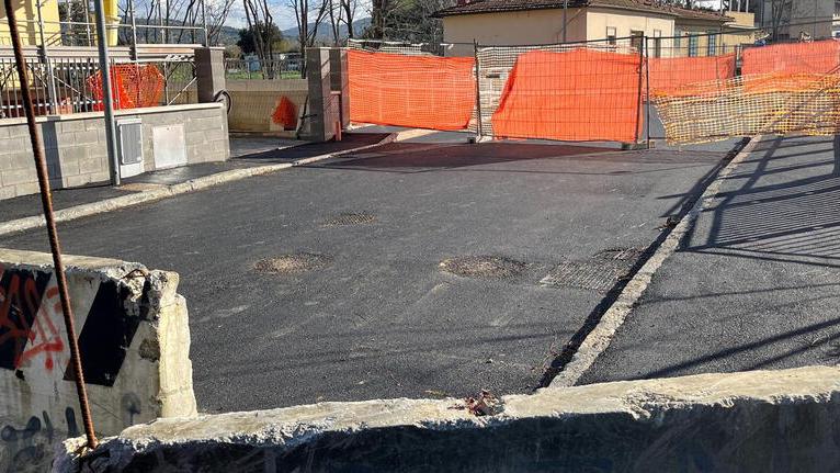 Il cantiere in via di Salviano (foto Franco Silvi)