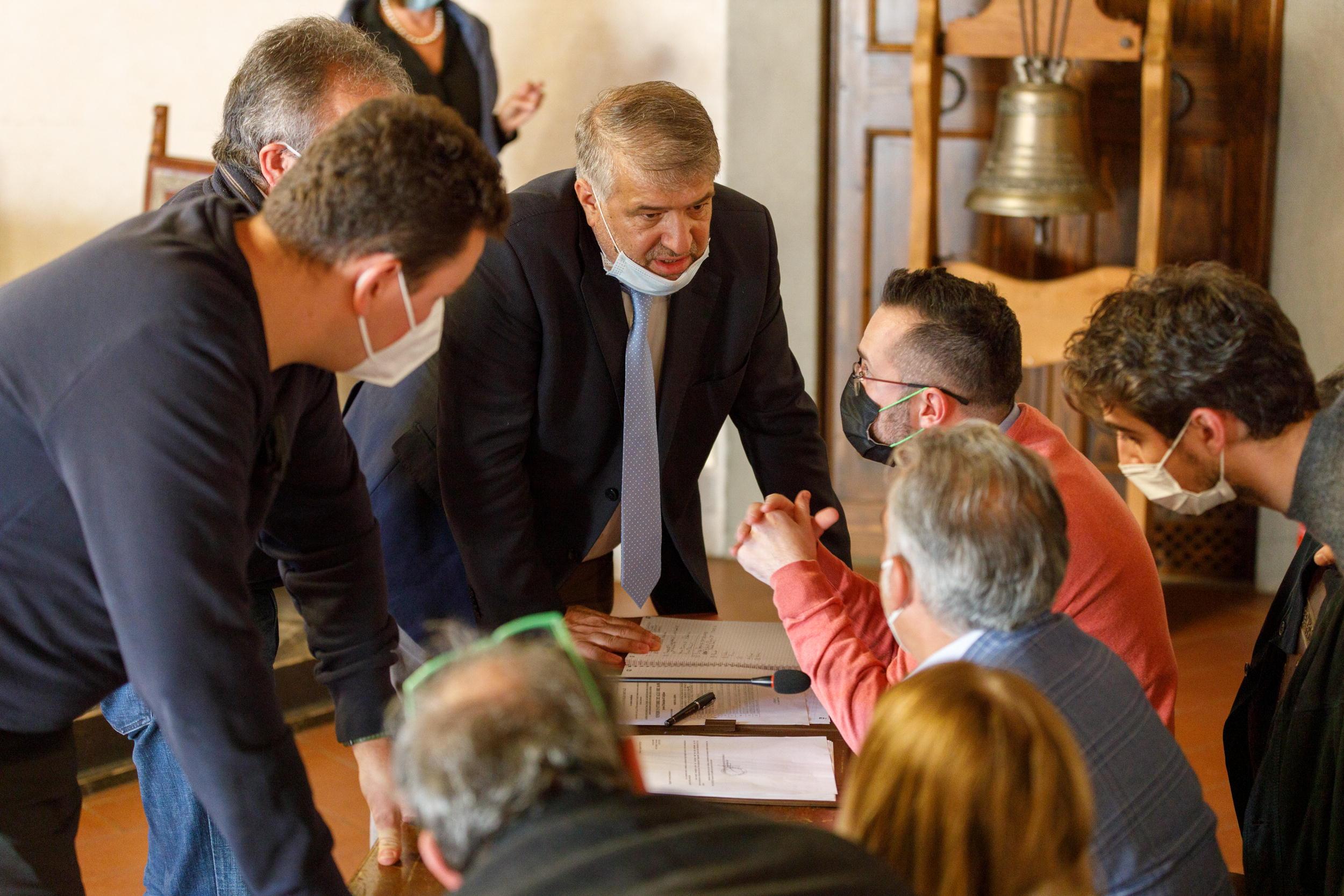 La prima seduta del consiglio comunale dopo l’insediamento nel 2021