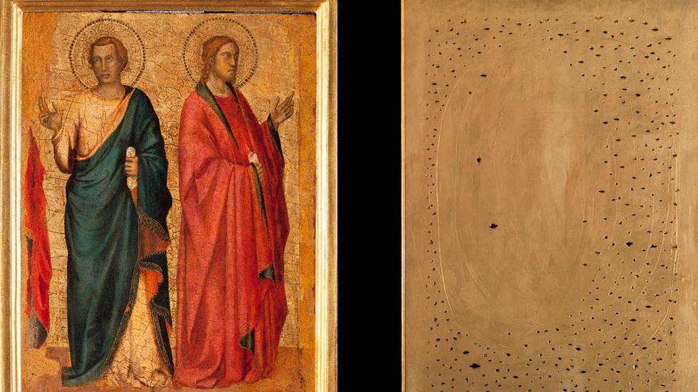 Giotto e Fontana dentro un cielo d’oro, al Man esposizioni da non perdere