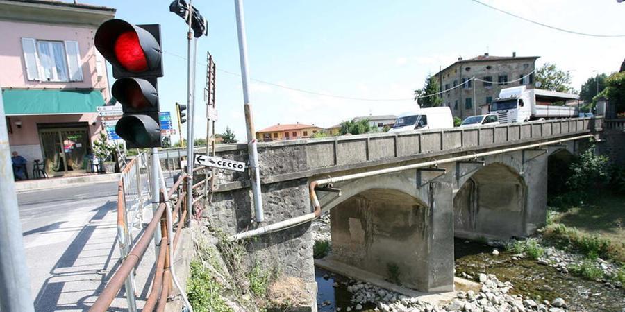 Il ponte sulla via Lucchese in località Ponte all’Abate