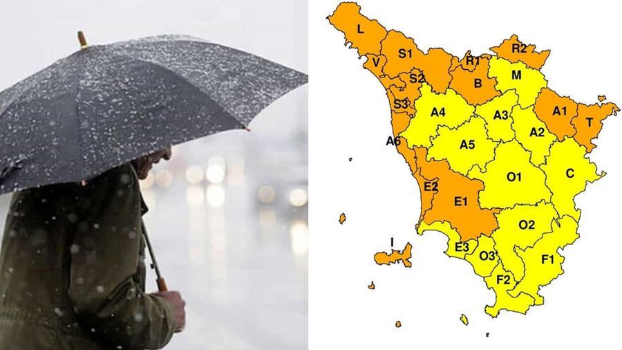 
	Allerta arancione per vento e mareggiate e allerta gialla per temporali forti

