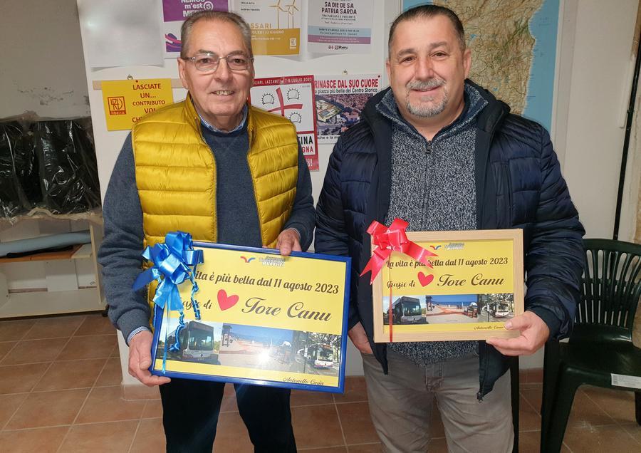 
	Da sinistra Antonello Caria e Tore Canu (foto di Ivan Nuvoli)

