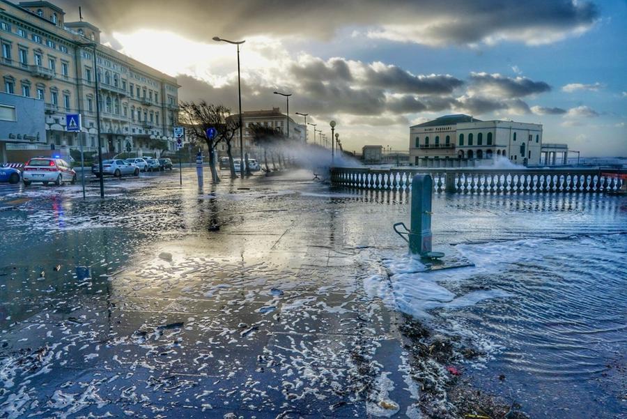 
	Gli allagamenti alla Terrazza Mascagni (foto Franco Silvi)


