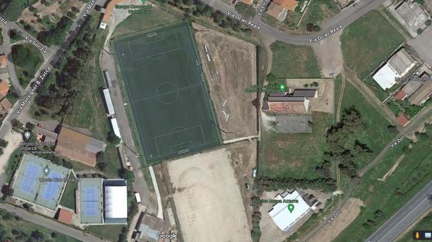 
	La zona degli impianti sportivi dov&#39;&egrave; stato fermato il 19enne (foto Google Maps)


