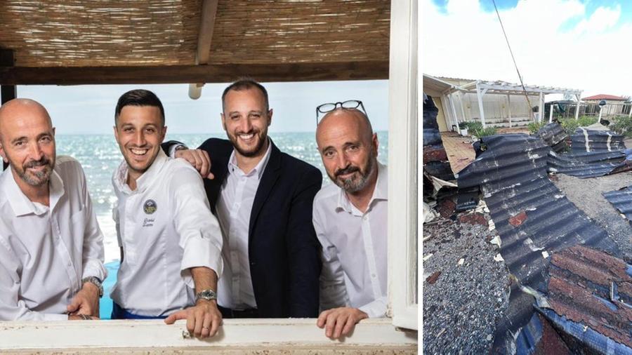 Marina di Bibbona, il ristorante La Pineta conferma la stella Michelin ma il maltempo fa diversi danni e rovina la festa