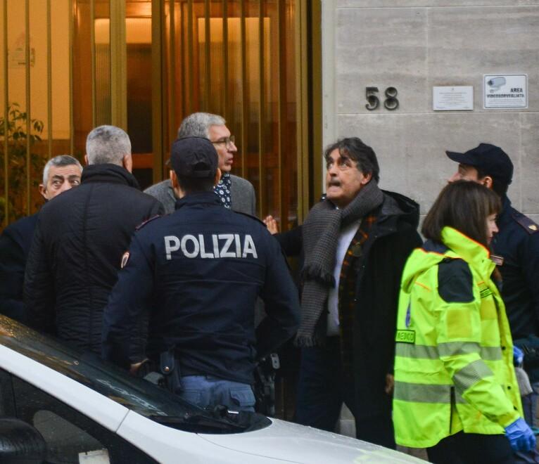Il sopralluogo del procuratore capo Filippo Spiezia sul luogo del delitto