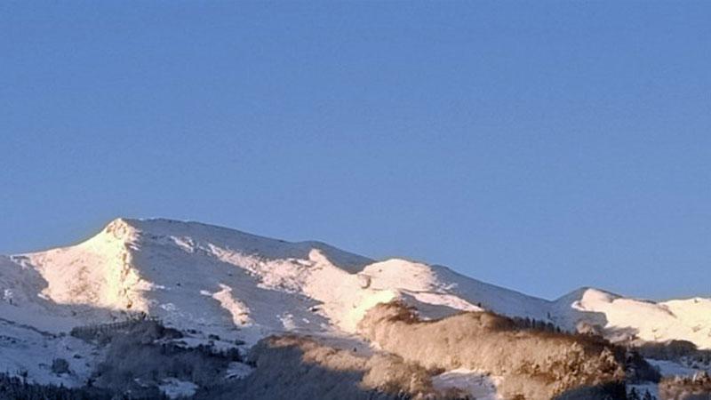 Le vette dell’Abetone dopo la nevicata durante la notte scorsa