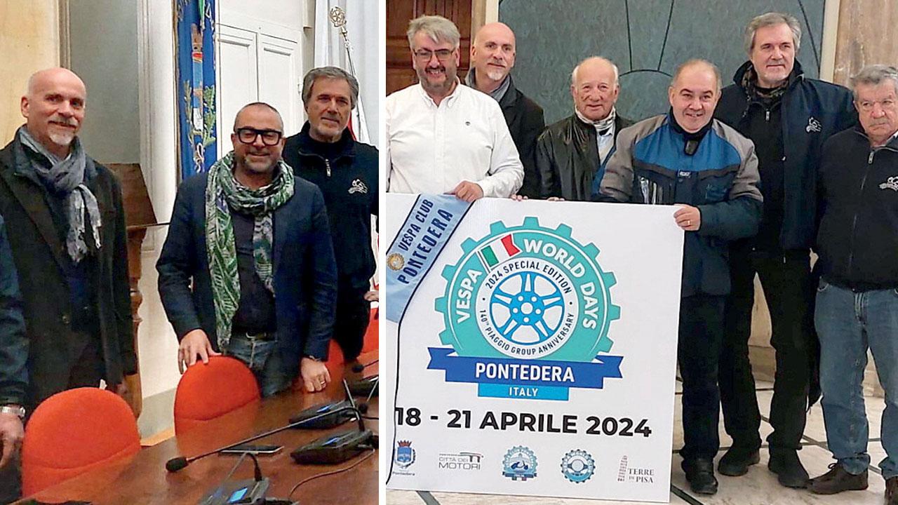 Pontedera, svelato il logo del Vespa days: attesi in 10mila per la parata
