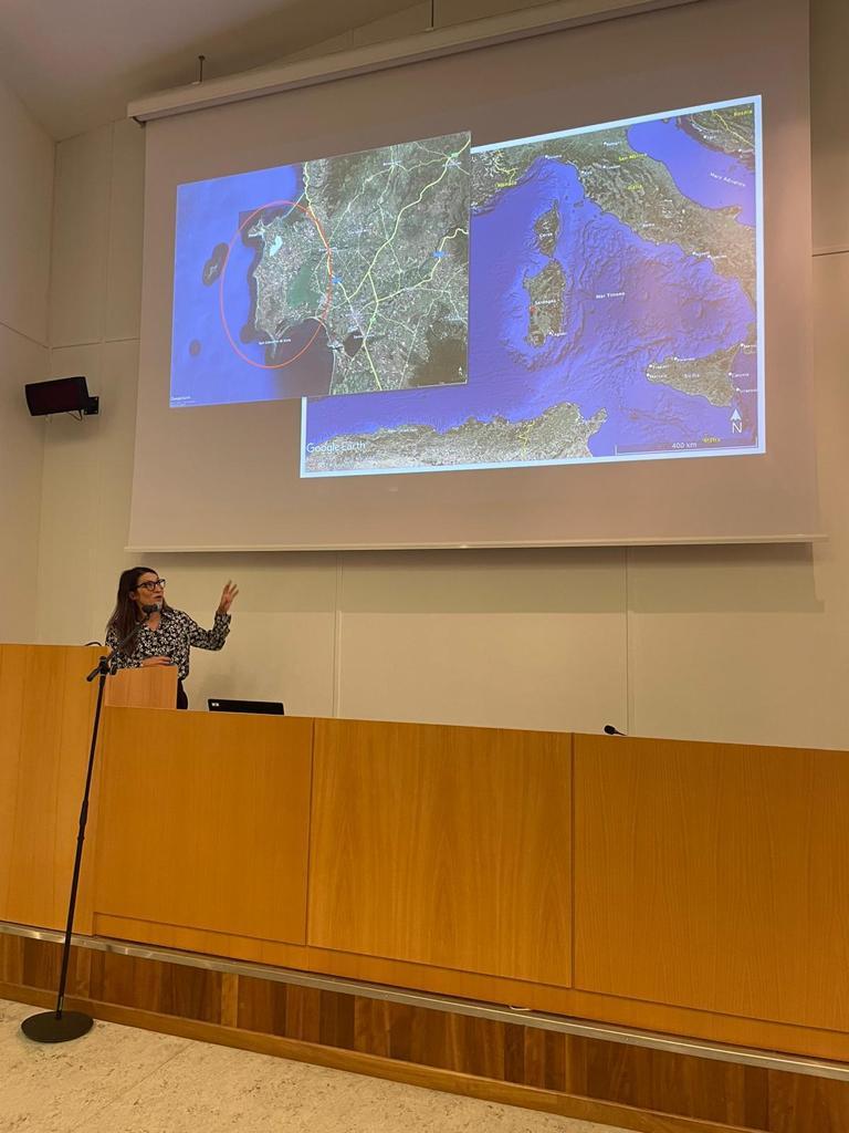 
	L'archeologa Nicoletta Camedda durante la sua relazione

