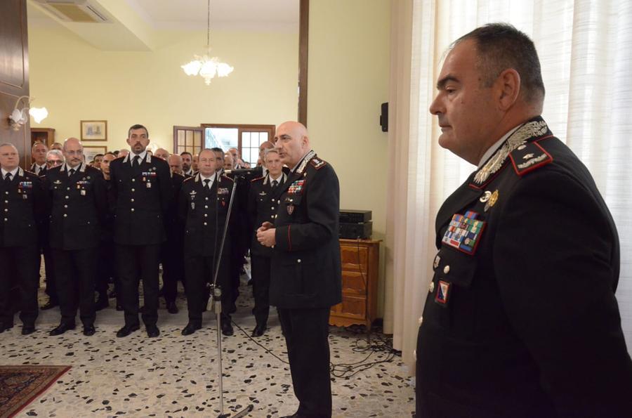 Il generale Enzo Bernardini in visita alla Legione Sardegna