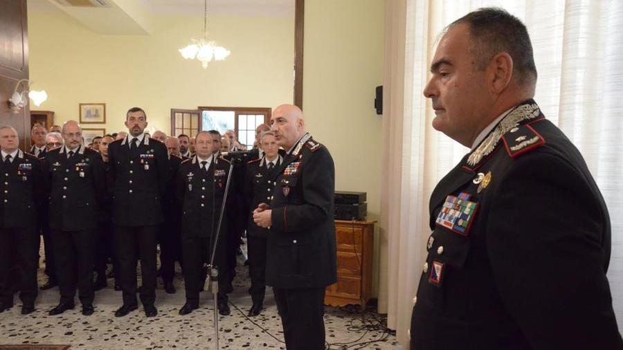 Il generale Enzo Bernardini in visita alla Legione Sardegna