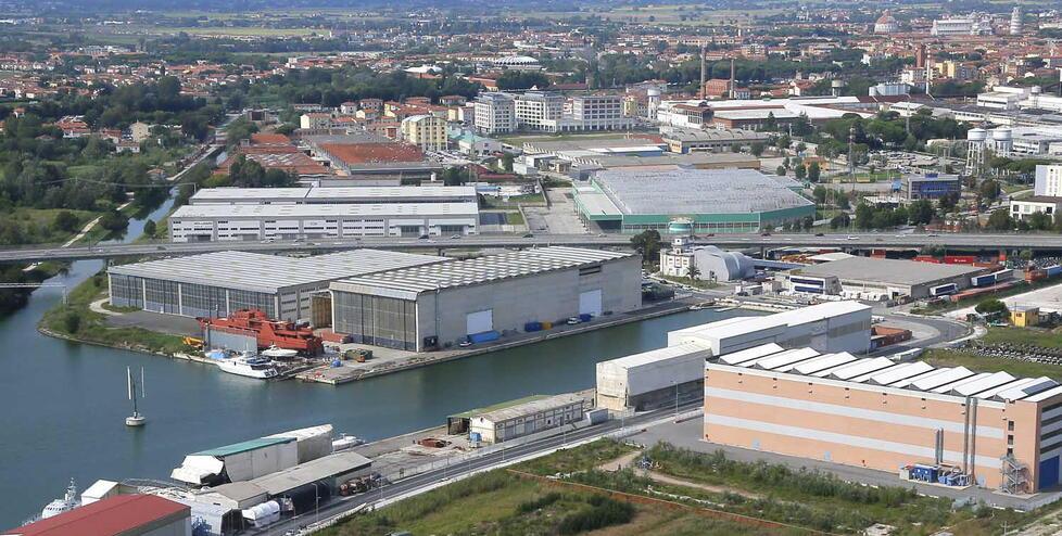 Una veduta dell’area dei Navicelli