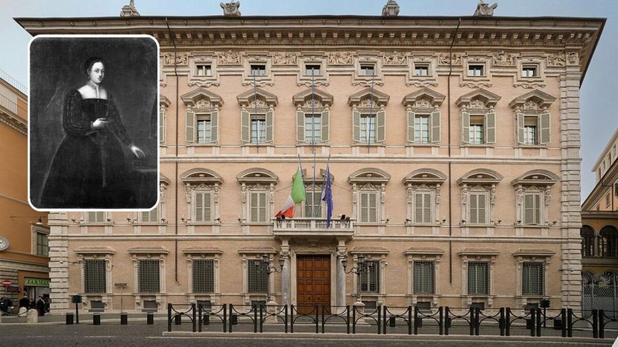 
	L'esterno di Palazzo Madama e il ritratto della Duchessa Margherita d'Austria

