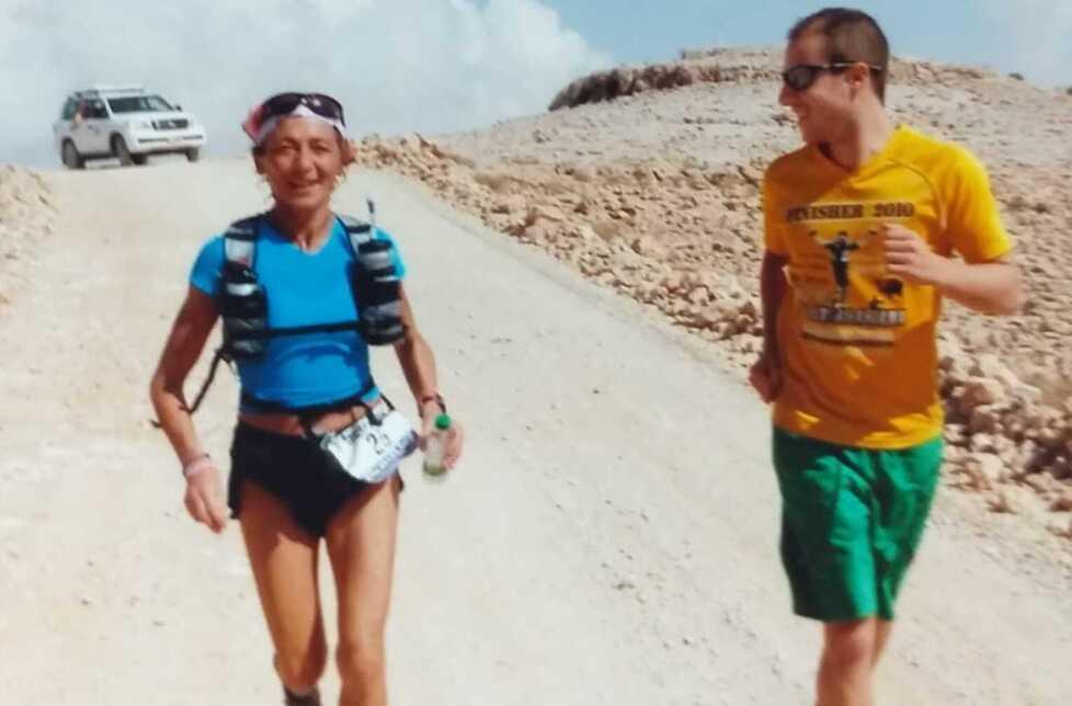 A sinistra Marina Di Biase durante una competizione