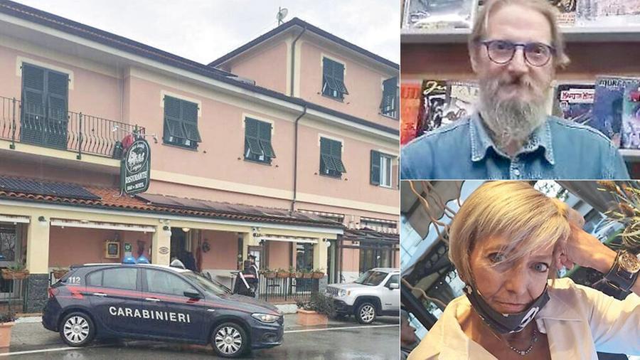 
	L'albergo in cui &egrave; stata trovata morta Rossella Caminotti (foto in basso). Nella foto in alto il marito Alfredo Zenucchi

