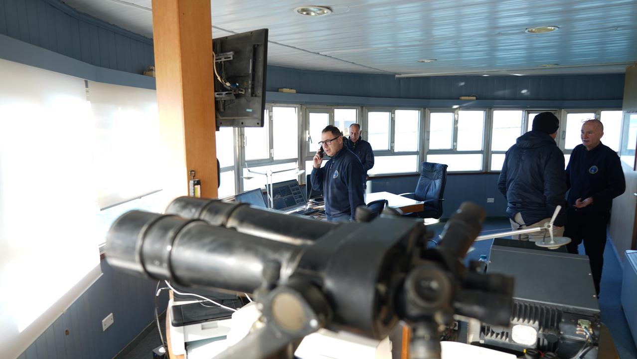 L'interno dell'Avvisatore marittimo (foto Franco Silvi)