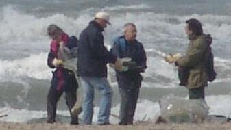 Un tratto della spiaggia di Vecchiano dove è stato trovato il cadavere (foto di repertorio)