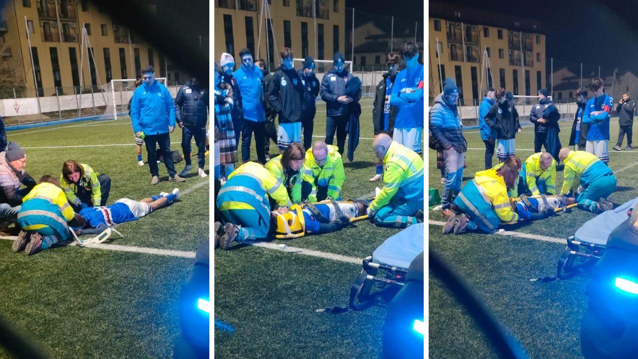 La sequenza dei soccorsi al 15enne aggredito in campo